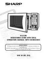 Sharp R-652M Operation Manual With Cookbook preview