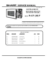 Preview for 1 page of Sharp R-671(B) Service Manual