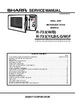 Preview for 1 page of Sharp R-733B Service Manual