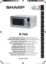 Preview for 1 page of Sharp R-744 Operation Manual