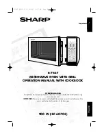 Preview for 1 page of Sharp R-74ST Operation Manual With Cookbook