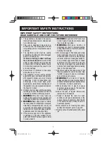 Preview for 3 page of Sharp R-7500M Operation Manual