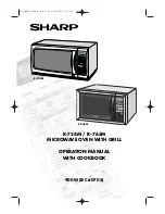 Sharp R-754M Operation Manual With Cookbook preview