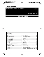 Sharp R-7571L Operation Manual preview