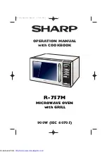 Preview for 1 page of Sharp R-757M Operation Manual With Cookbook