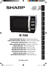 Preview for 1 page of Sharp R-760 Operation Manual