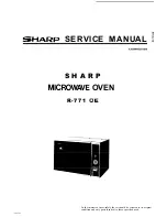 Preview for 1 page of Sharp R-771 OE Service Manual