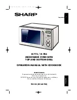 Preview for 1 page of Sharp R-775 Operation Manual With Cookbook