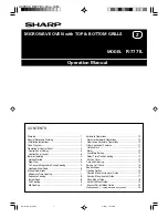 Preview for 1 page of Sharp R-7771L Operation Manual