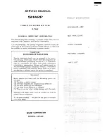 Предварительный просмотр 3 страницы Sharp R-7A53 Service Manual