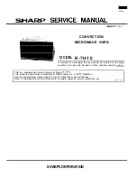 Sharp R-7H10 Service Manual preview