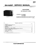 Sharp R-7H11 Service Manual preview