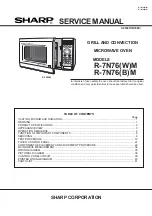 Sharp R-7N76(B)M Service Manual preview