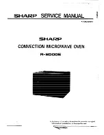 Preview for 1 page of Sharp R-8000E Service Manual