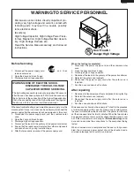 Preview for 3 page of Sharp R-8000G Service Manual