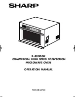 Preview for 1 page of Sharp R-8000GK Operation Manual