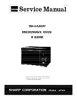 Preview for 1 page of Sharp R-8200E Service Manual