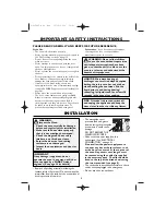 Preview for 6 page of Sharp R-82FBSTM Operation Manual With Cookbook