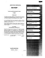 Preview for 2 page of Sharp R-8380 Service Manual