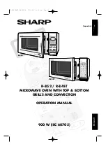 Sharp R-84ST Operation Manual preview