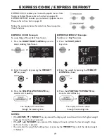 Preview for 21 page of Sharp R-85STM-A Operation Manual