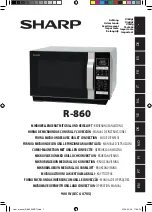 Preview for 1 page of Sharp R-860 Operation Manual