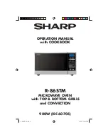 Preview for 1 page of Sharp R-86STM Operation Manual With Cookbook