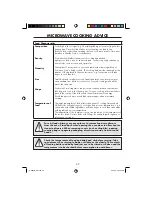 Preview for 35 page of Sharp R-86STM Operation Manual With Cookbook