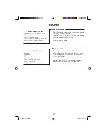 Preview for 69 page of Sharp R-86STM Operation Manual With Cookbook