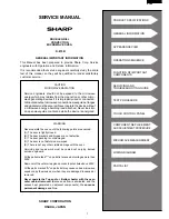 Preview for 3 page of Sharp R-870B Service Manual