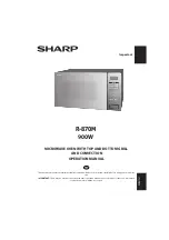 Preview for 1 page of Sharp R-870M Operation Manual