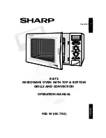 Preview for 1 page of Sharp R-872 Operation Manual