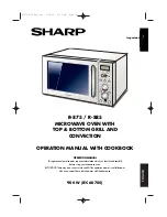 Sharp R-875 Operation Manual With Cookbook preview