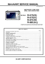 Sharp R-875 Service Manual preview