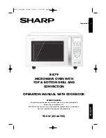 Preview for 1 page of Sharp R-879 Operation Manual With Cookbook