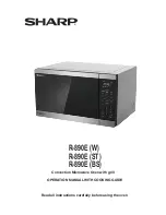 Sharp R-890E Operation Manuals preview