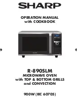 Sharp R-890SLM Operation Manual With Cookbook preview