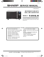 Sharp R-890SLM Service Manual preview