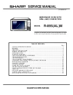 Preview for 1 page of Sharp R-895(AL)M Service Manual