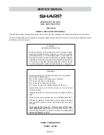 Preview for 7 page of Sharp R-895(AL)M Service Manual