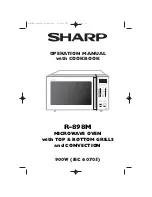 Sharp R-898M Operation Manual preview