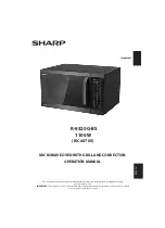 Sharp R-9320G-BS Operation Manual preview