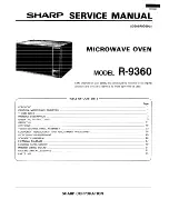 Preview for 1 page of Sharp R-9360 Service Manual