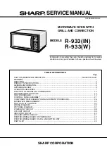 Preview for 5 page of Sharp R-937 Service Manual