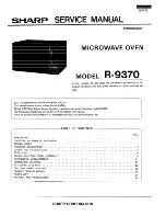 Sharp R-9370 Service Manual preview