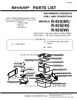 Preview for 47 page of Sharp R-939(BK) Service Manual