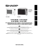 Sharp R-941(BK)W Operation Manual With Cookbook preview