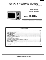 Preview for 1 page of Sharp R-950A Service Manual