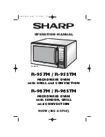 Sharp R-957M Operation Manual preview