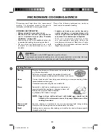 Preview for 32 page of Sharp R-959(SL)M-AA Operation Manual With Cookbook